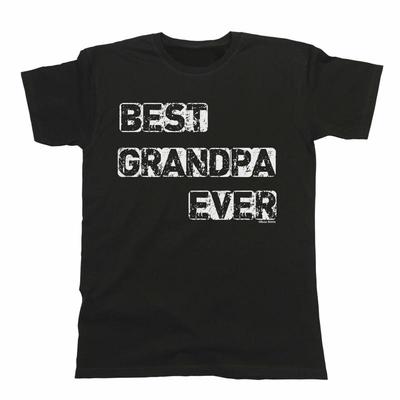 Mens Fathers Day T Shirt Best Grandpa Ever Funny Grandfather Present