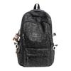 Schoolbag Star Print Student Backpack Large Capacity Lightweight Backpack Suitable for Middle and High School Boys and Girls Campus-Style Casual 