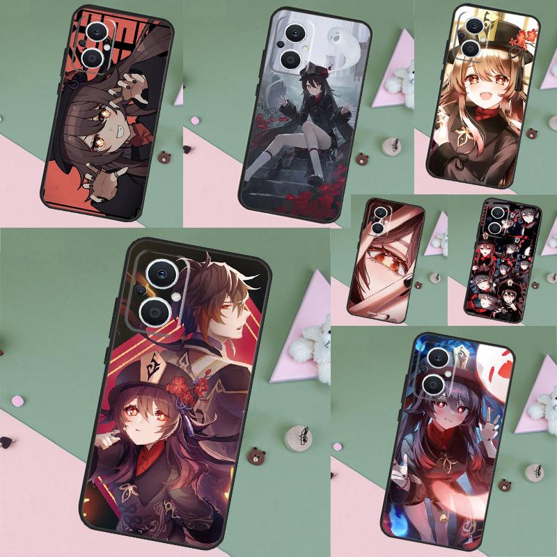 Genshin Impact Zhongli Hutao Case For OPPO Reno 15 13 10 11 14 Pro 12 F 13F 14F 15F 7 8 Lite OPPO Find X9 X8 X5 Pro Cover