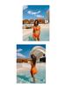 Solid Color Sexy Triangle Bikini - Two-Piece Backless Beach Swimwear