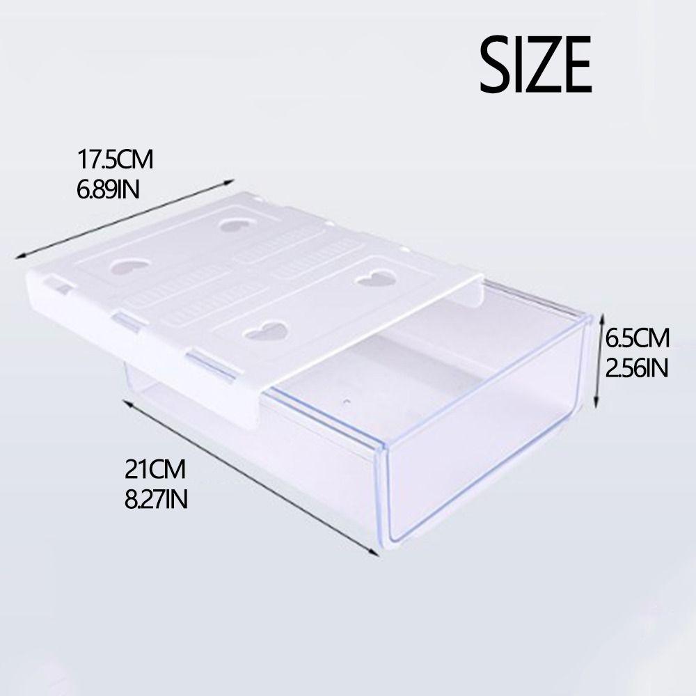 ABS Undertable Drawer Storage Box Solid Color Hanging HiddenTable Storage Case Save Space Large Capacity