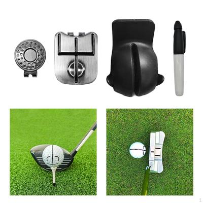Zestaw znaczników do piłek golfowych Akcesoria do pól pióro do rysowania linii dla dorosłych golfistów