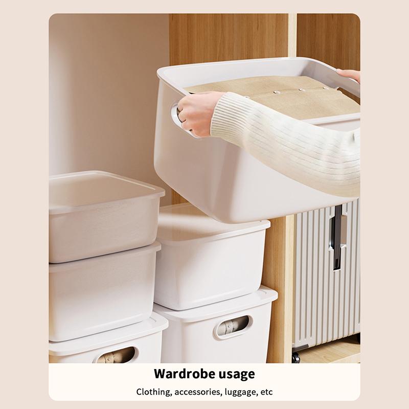 Desktop Storage Box Dormitory Sundries Plastic Cosmetic Storage Box Bathroom Kitchen Sorting Storage Basket Bins