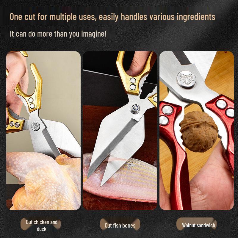 New Hot-Selling Multi-Functional Chicken Bone Scissors with German Diamond Cutter Head for Enhanced Kitchen Use