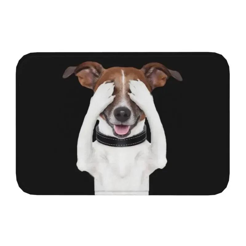 Van Gogh Starry Night Art Style Dog Living Room Door Mat Carpet Classic Painting Beret Dog Pattern Anti-slip Rug for Home Decor