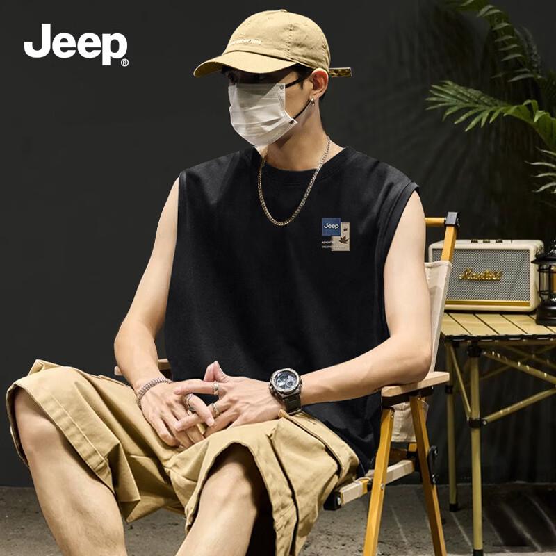 Herren JEEP 220G Schwer Baumwolle Lässig Atmungsaktives Tanktop