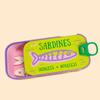Sardine Tin Jewelry Case 1D, Printed Trinket Box Earring Ring, Holder Cute Fish Storage Box, Desktop Decor Gift for Women, Girls