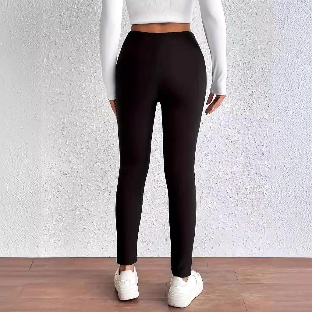 Winter Leggings Women High Waist Thick Velvet Keep Warm Legings Solid All-Match Sexy Leging Push Up High Elastic Jeggings Female