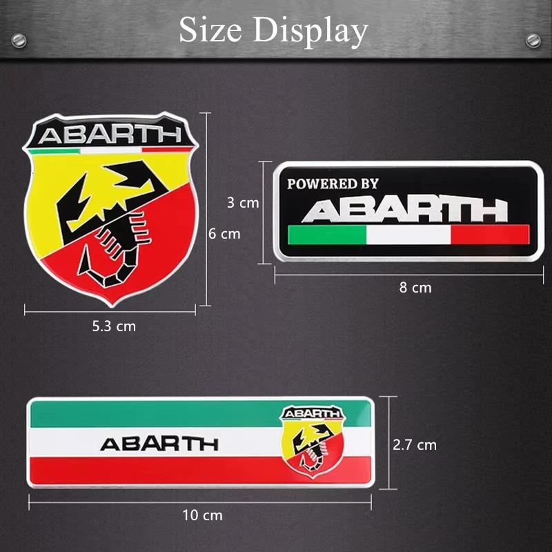 3D Aluminum Scorpion Metal Car Badge Sticker Italy Flag Emblem Auto Side Fender Rear Trunk Decorative Decal