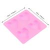 1Pcs 4 Cavity Handmade Silicone Soap Mold Heart 3d Craft Soap Making For Candle
