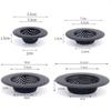 Stainless Steel Black Kitchen Sink Filter Anti Clogging Drain Hole Filter  Bathroom Floor Drain
