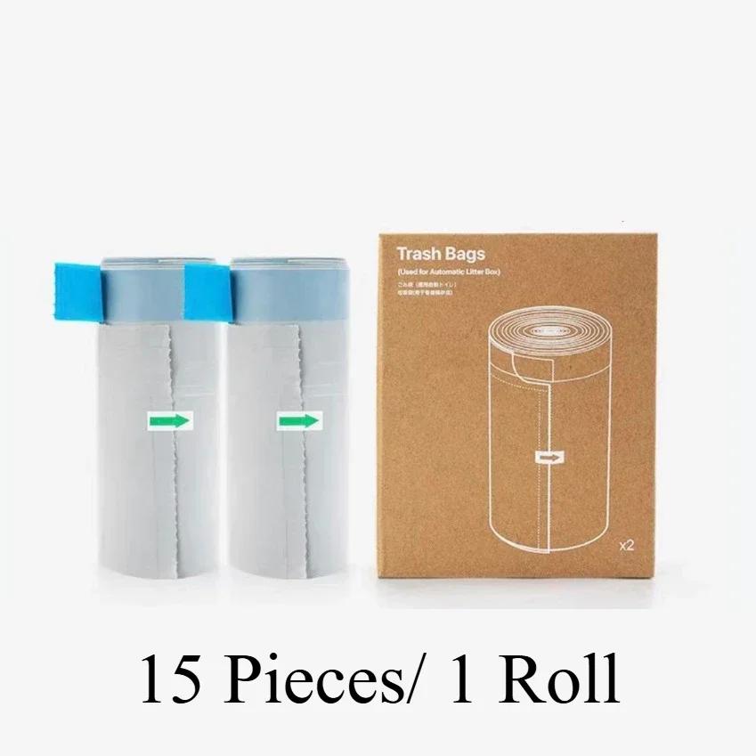 2 Rolls Automatic Cat Litter Box Garbage Bag Liners M1 Special Garbage Bags Liners Thickened Collection Poop Trash 1 Box