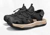 Men's Plus Size Cross-Strap Breathable Closed-Toe Sandals for Summer 2025 - Casual Outdoor Beach Shoes