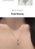 Sterling Silver Heart-Shaped Moissanite Necklace - Elegant and Versatile Pendant