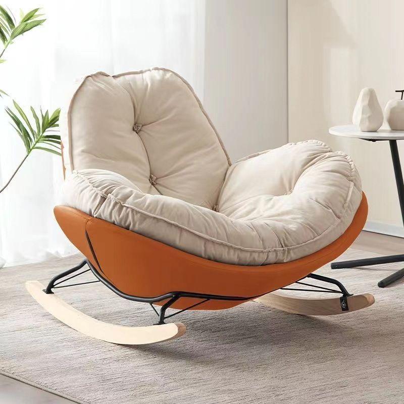 Canapea Scaun Nordic Accent Machiaj Ou Legănător Scaun Leneș Modern, Alb, Jocuri pentru copii, Petrecere de meditație, Sile, Canapele pentru sufragerie