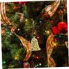 12pcs Christmas Tree Bell Ornaments Festive Hanging Decorations for Winter Theme Parties Safe Plastic Bells for Home Decor Xmas Tree Pendants Holiday