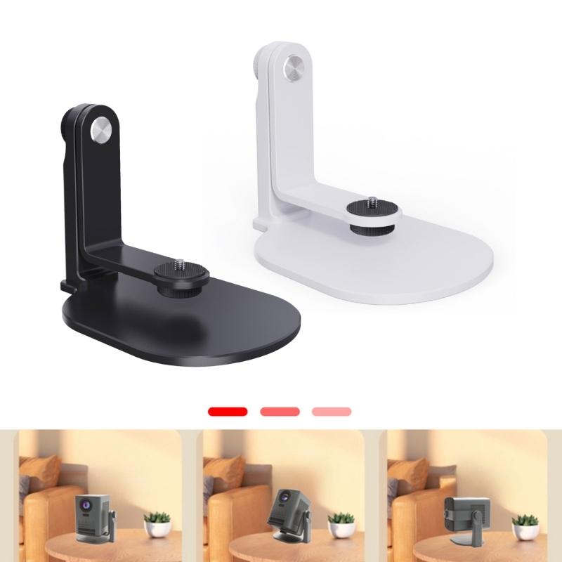 Tabletop Projector Holder Stand with 360Degree Flexible Adjustment and Metal Projector Desk Bracket Safe