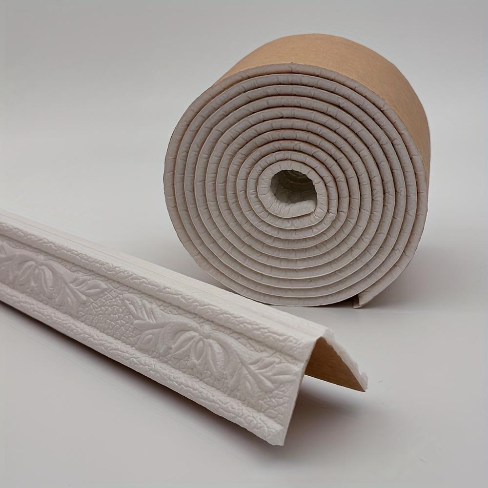 

Резные цветы Обои для потолка, стен, угловая отделка, самоклеящийся узорный молдинг, наклейка на стену «Очисти и приклей» 230cmx8cm белый