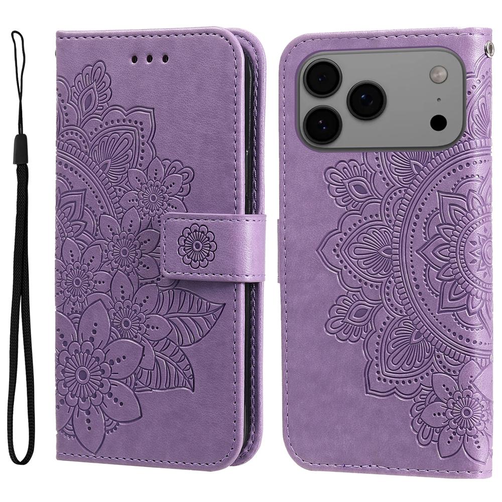 

Magnetic Leather Wallet Flip Case for iPhone 17 Air 16e 16 15 14 13 12 Mini 11 8 7 6 SE2 Plus Pro X XS XR Max Phone Cover Flower iPhone 13 mini