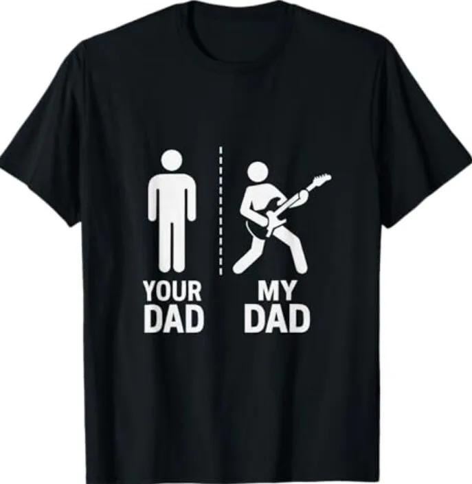Cool Dad Guitarist Bass Player Father s Day Tee for Music Lovers S разноцветный