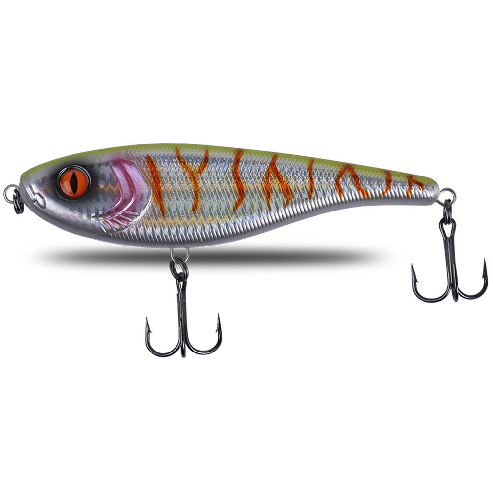Selco 155mm 76g Spinner Baits Sinking Water Jerk Bait with Hook Soft Plastic Jerk Bait Lures SGHL-33 (as the picture,155cm&76g)