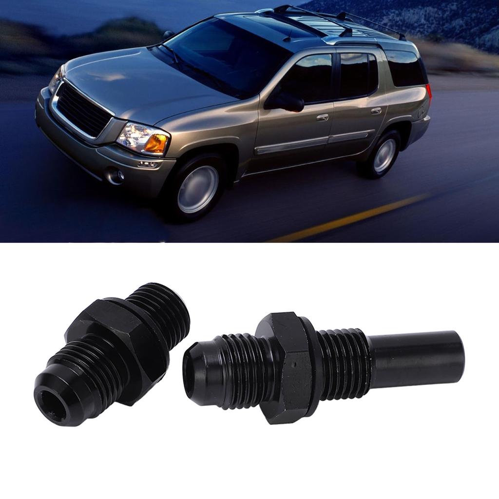 1Pair 6AN‑1Celsius4NPS   Oil Cooler Adapter Fitting Aluminium Alloy Rustproof Black