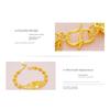 Bracciale Moneta Fiore Placcato Oro 24k in Ottone - Gioielli Simulazione Oro Sabbia Vietnamita