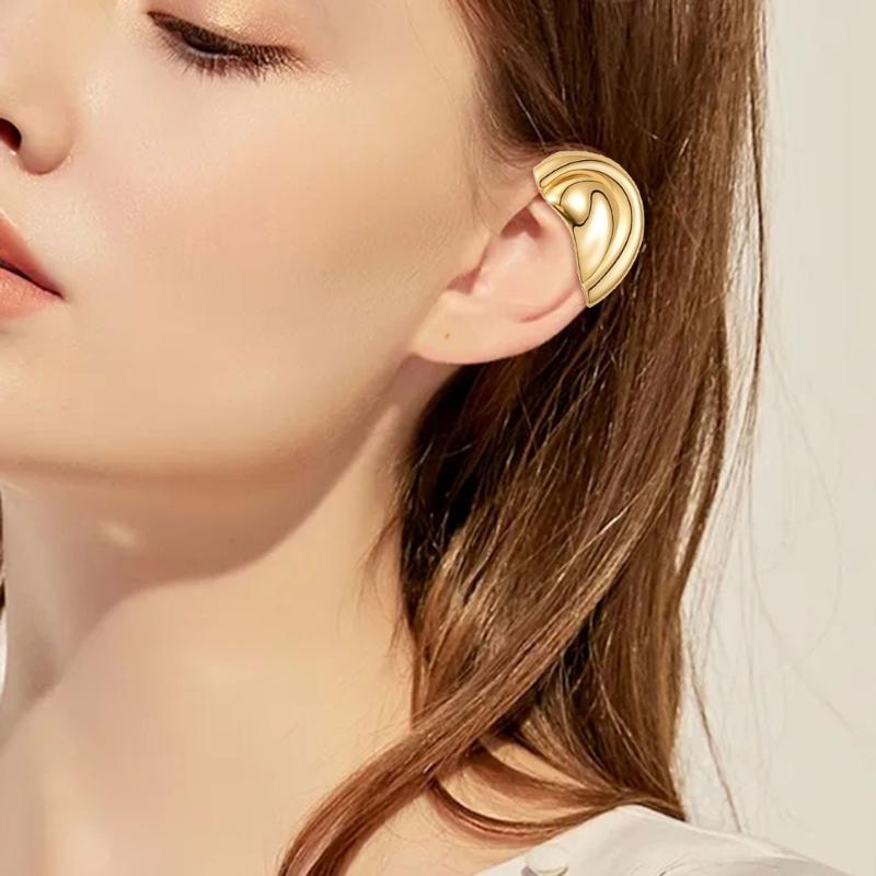 Elegant Half Circle Ear Cuff For Women Fashion Jewelry Allergy Resistant Design Perfect For Parties And Everyday Wear