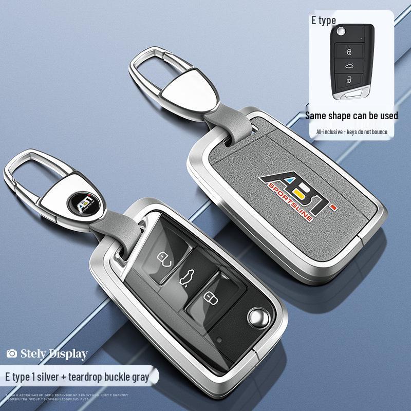 Volkswagen Golf 6 Key Case Cover for 2010-2012 Models, 3-Button Folding Insert Type
