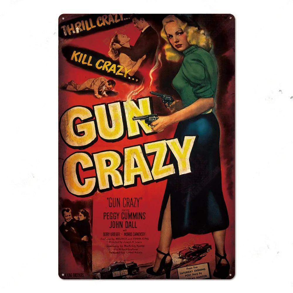 Vintage Metal Tin Signs Classic Retro Movie Posters Decor Tin Signs Plaque Iron Movie Poster Wall Decoration for Bar Pub Club