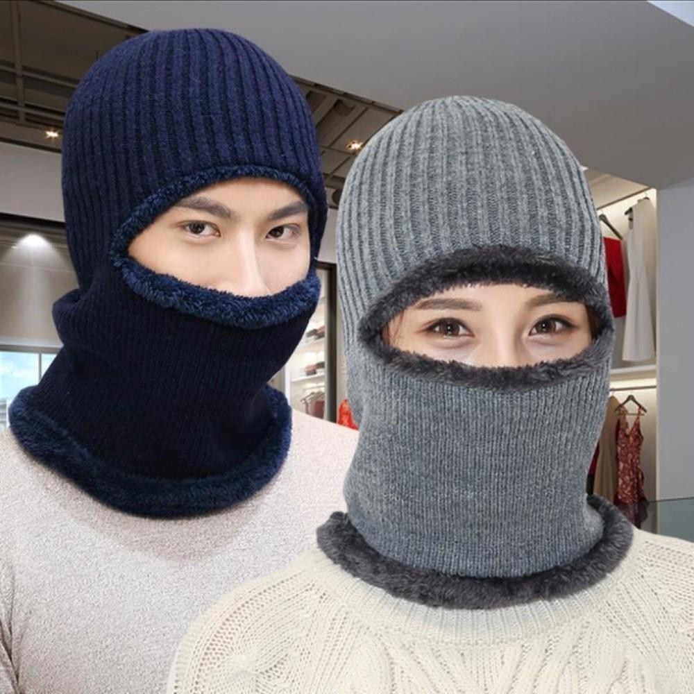Thermal Anti-Cold Knitted Balaclava Mask Windproof Winter Ski Hat New Full Face Cover Men Women