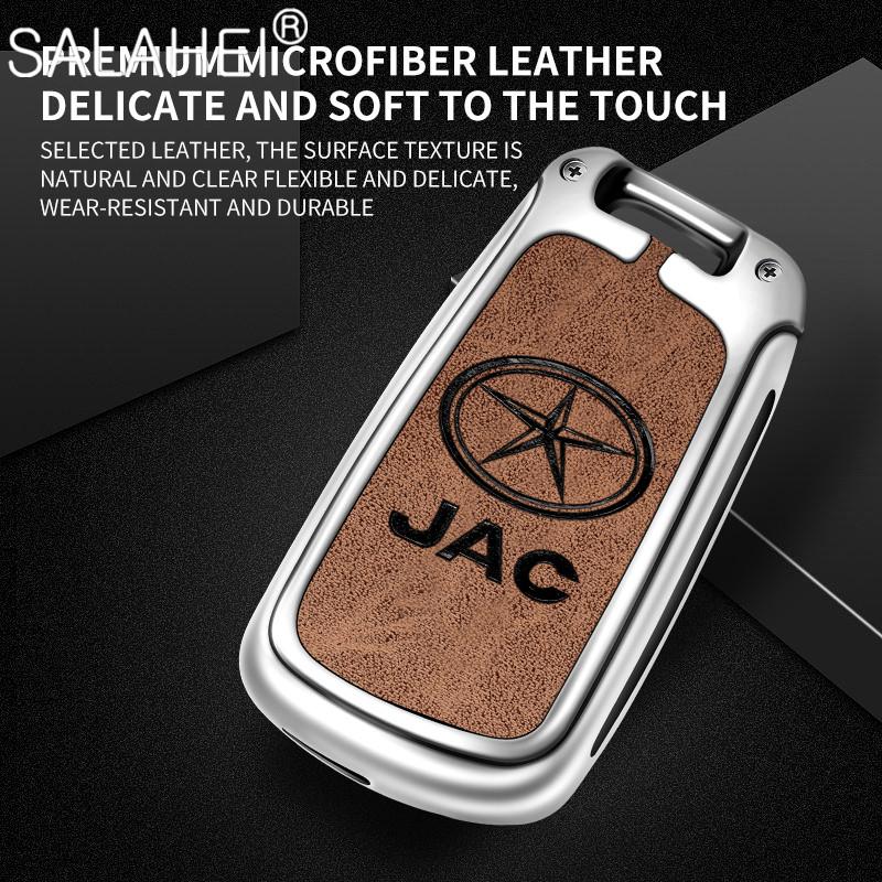 Zinc Alloy Car Key Case Cover Shell Bag For Jac S2 Refine S3 S4 S5 S7 R3 A5 7 T40 S5 X4 R3 Sei 3 Accessories