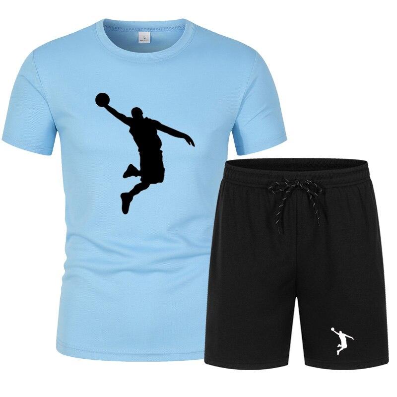 Uomo Marca Sportswear Set Short Sleeve Shorts Traspirante Fishnet T-shirt e  pantaloncini Basket Training Casual Clothes acquista in modo economico —  spedizione gratuita, recensioni reali con foto — Joom