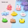 Colorful Resin Cartoon Animal Keychain: Sheep, Rabbit, Frog Pendant for DIY Jewelry