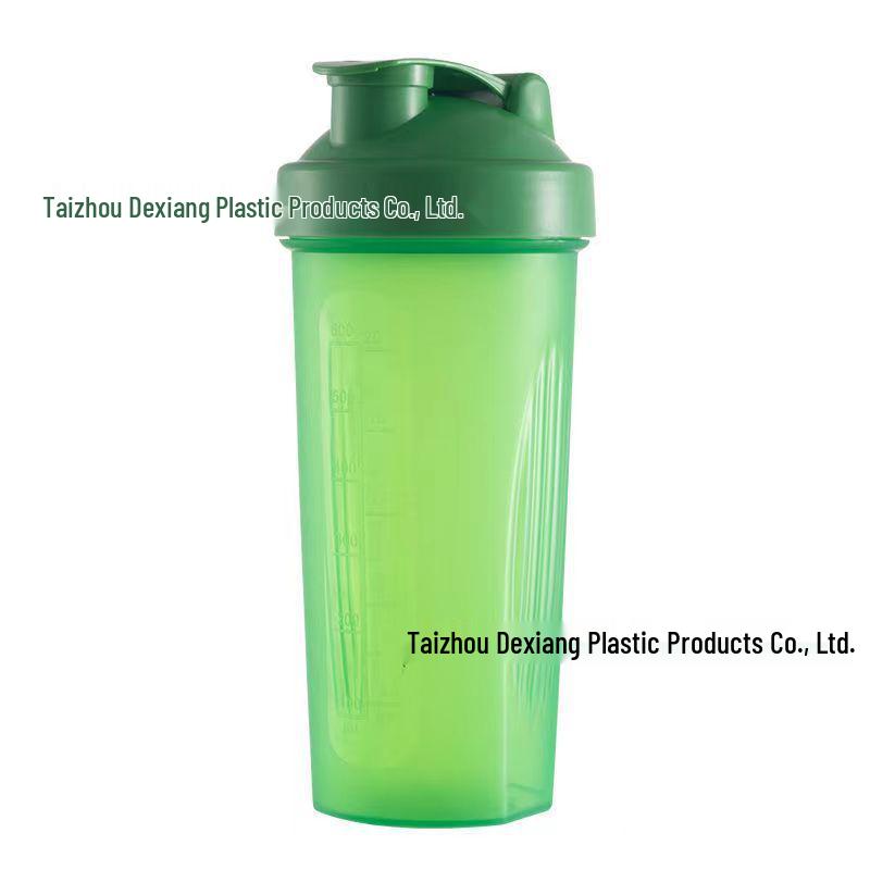 Butelka shaker sportowy cylindryczny 600 ml z kulką, możliwość personalizacji logo