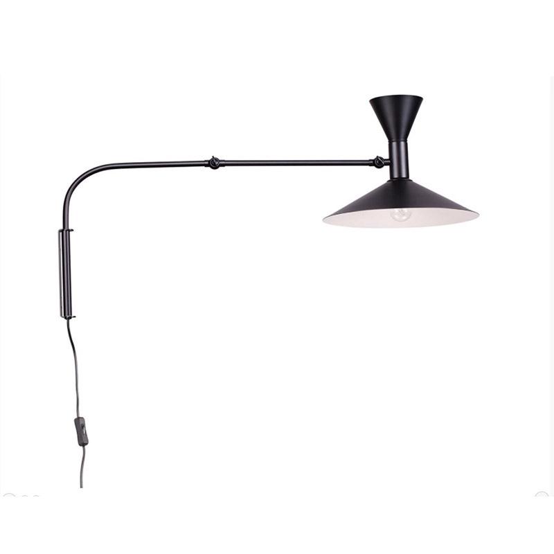 Nordic Nemo Italian Design Minimalist Swingable Rotating Wall Lamp with Speaker for Bedroom and Living Room.