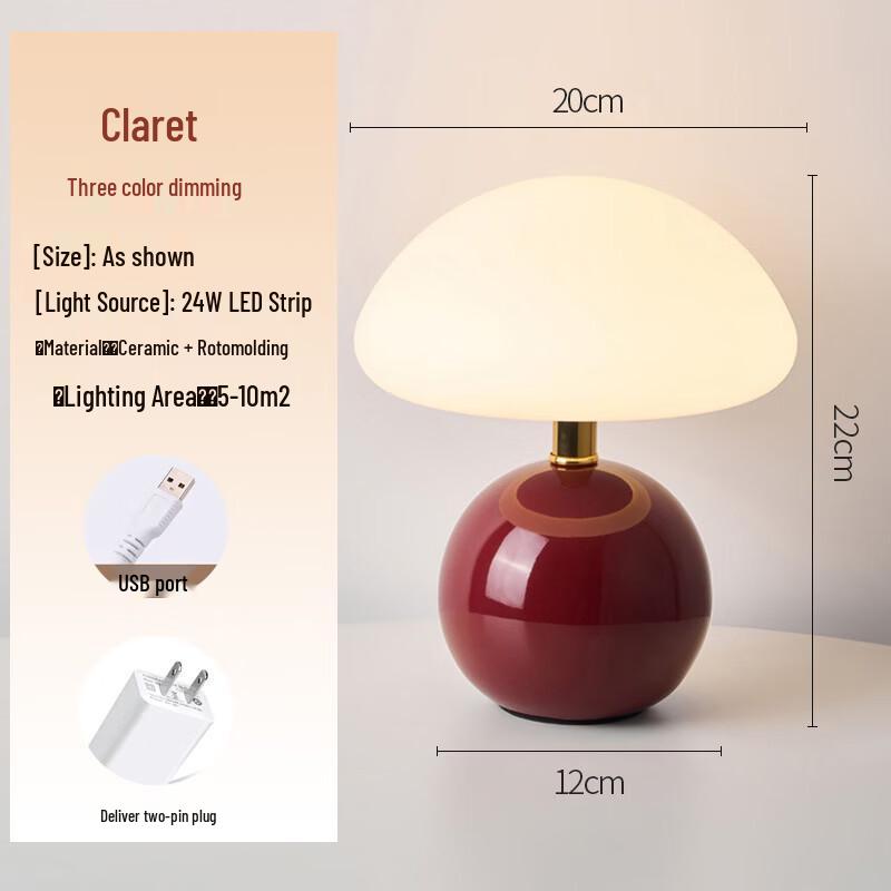 UOSU Mushroom Table Lamp