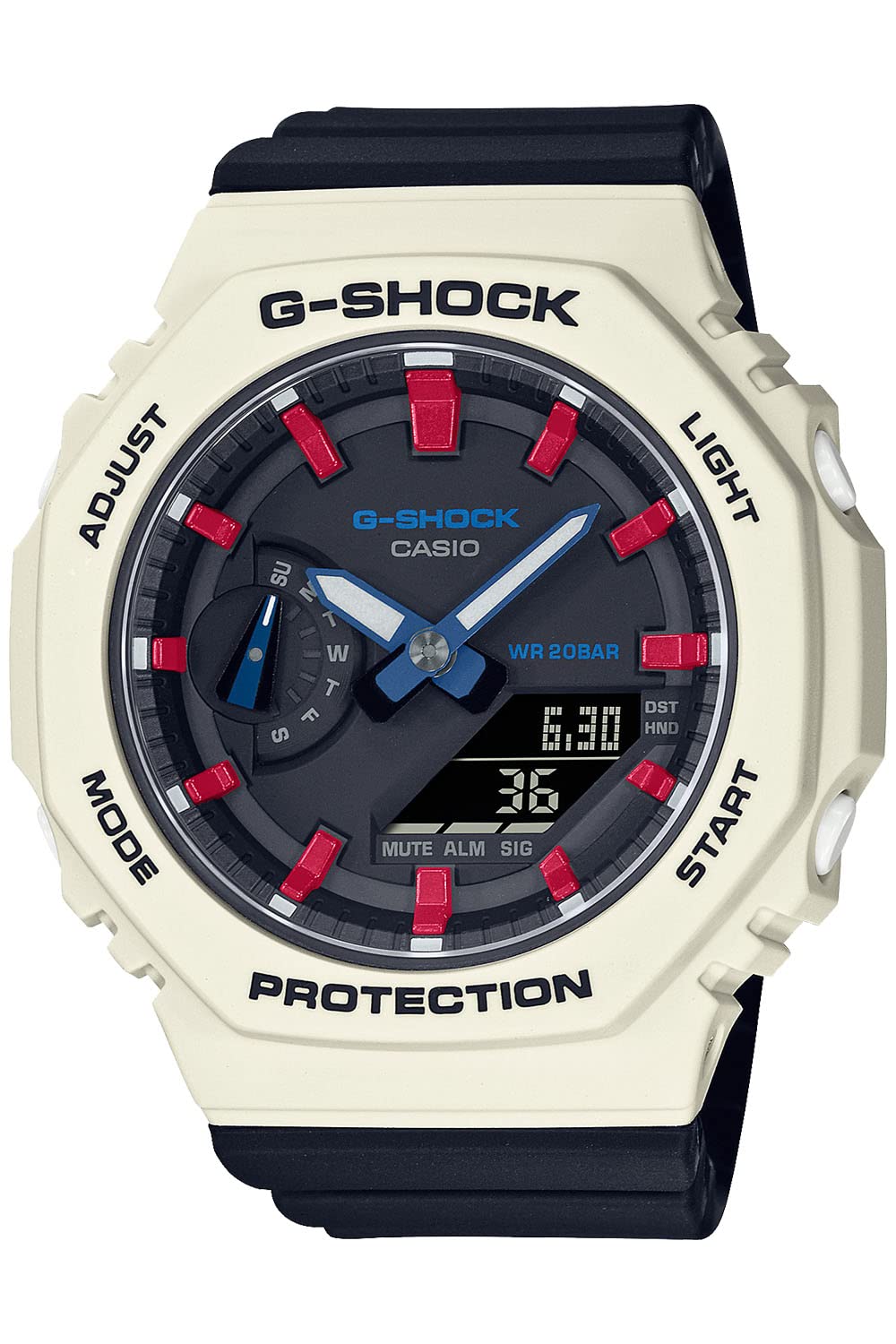 

Часы Casio Черные G-Shock Среднего размера GMA-S2100WT-7A2JF Мужские