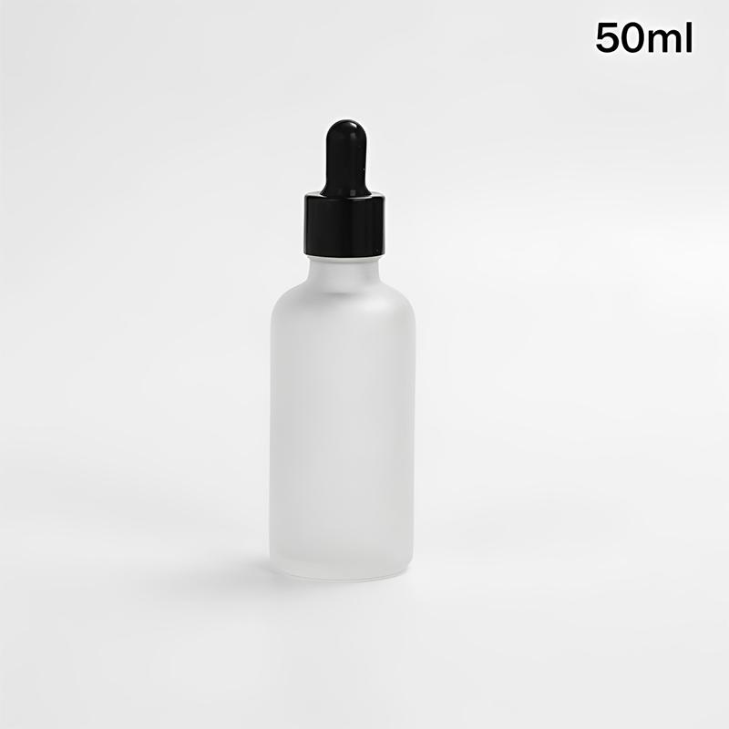 10/50/100ml Klare mattierte Glasflaschen Tropfflasche Lotionflasche Glas leere Flasche Wiederverwendbare Spenderflaschen