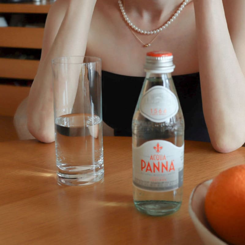 Modernlike 14k Gold-filled Silver Layered Chain Twin Pearl Ball Pendant Necklace