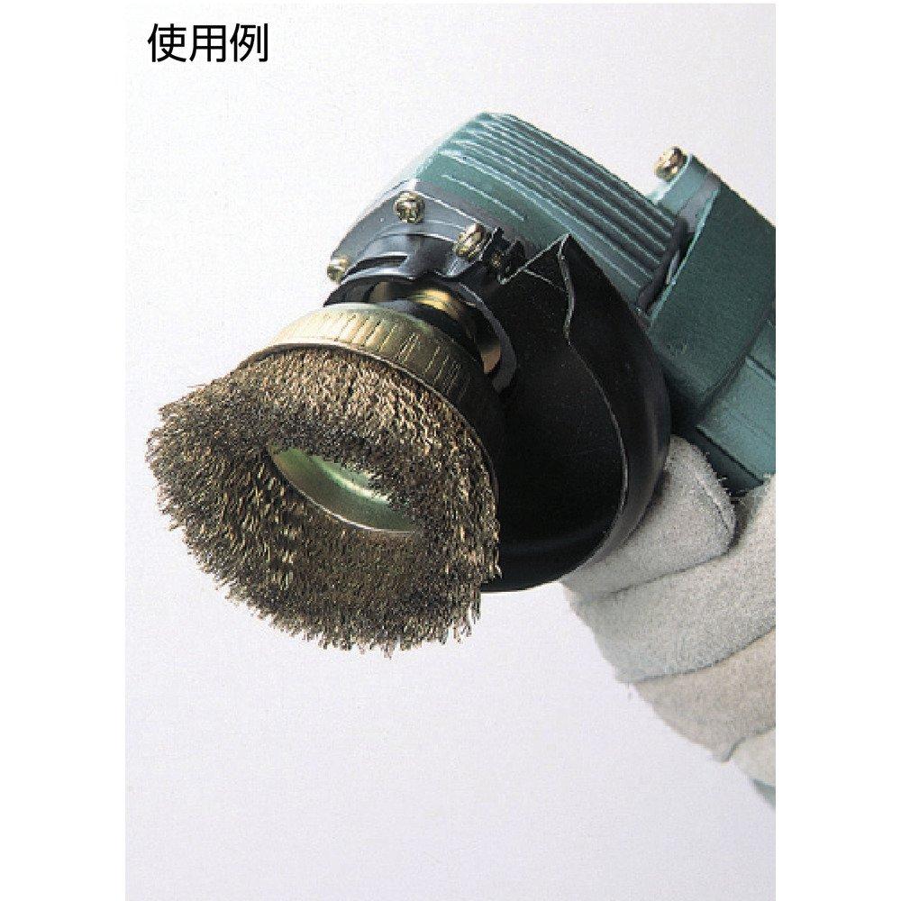 TRUSCO Power Tool Cup Brass Wire Brush, 85, Plated, 0.27mm Diameter, GCB-90