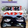 3pcs Kiss band pattern bedding set duvet cover set includes duvet cover &pillowcases, perfect all season bedroom decoration & gift