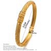 4pcs/Lot Dubai Bangles Ethiopian Gold Plated Color Wedding  Bangles for Women Dubai Bride Bracelet African Arab Jewelry Middle East