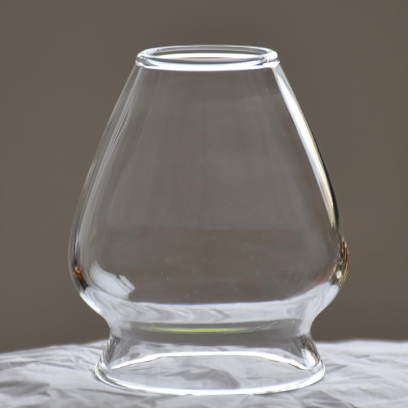 Glass Matcha Approximately X X Perfect for Tea or As a Gift Matcha Bowl and Tea Whisk Heat-resistant Bowl, Clear, 12.3cm 7.2cm (approx. 5.7" 2.7"),