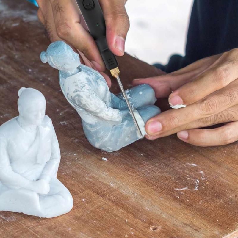 3 In 1 Electric Foam Cutting Machine Hot Wire Foam Cutting Kit 18W Heated Foam Cutter 100-240V UK Plug