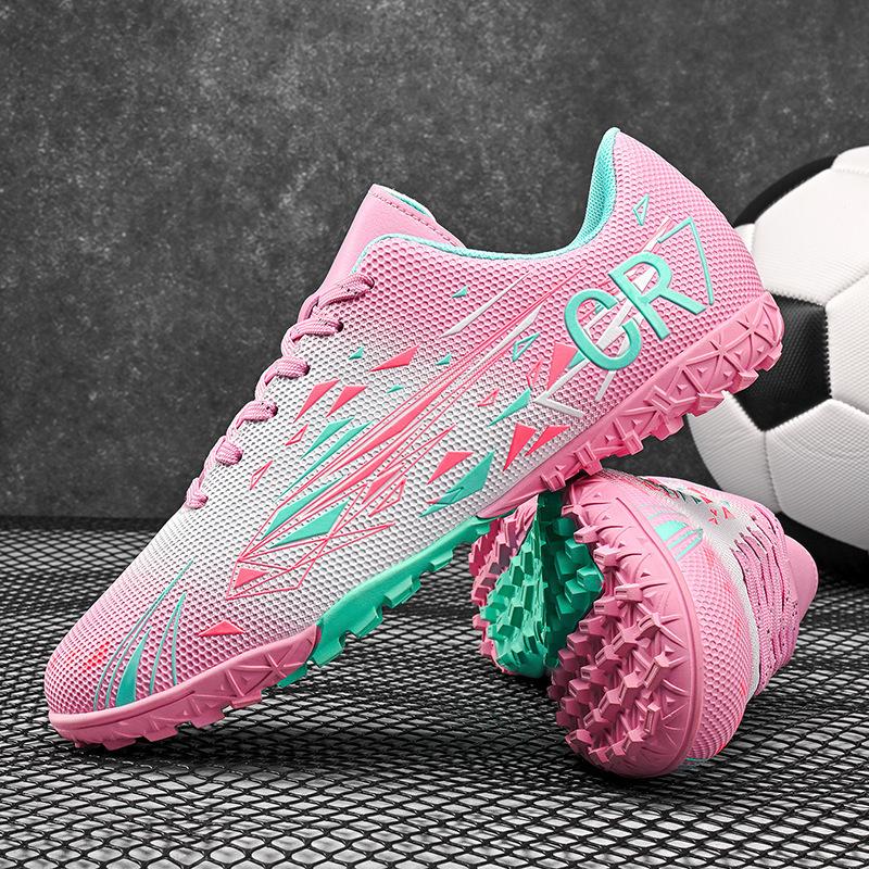 A 2025 low-top football shoe men's and women's game training AG spike broken nail sneakers youth sneakers