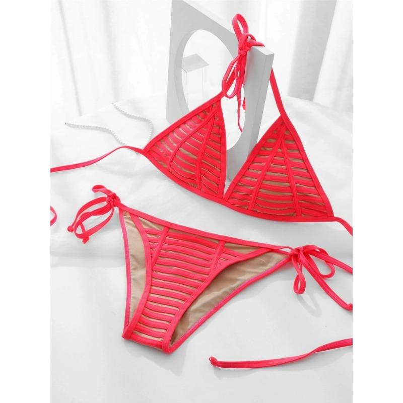 Push Up Split Bikini Watermelon Red Sexy Bikini Swimsuit Sweet and Sexy