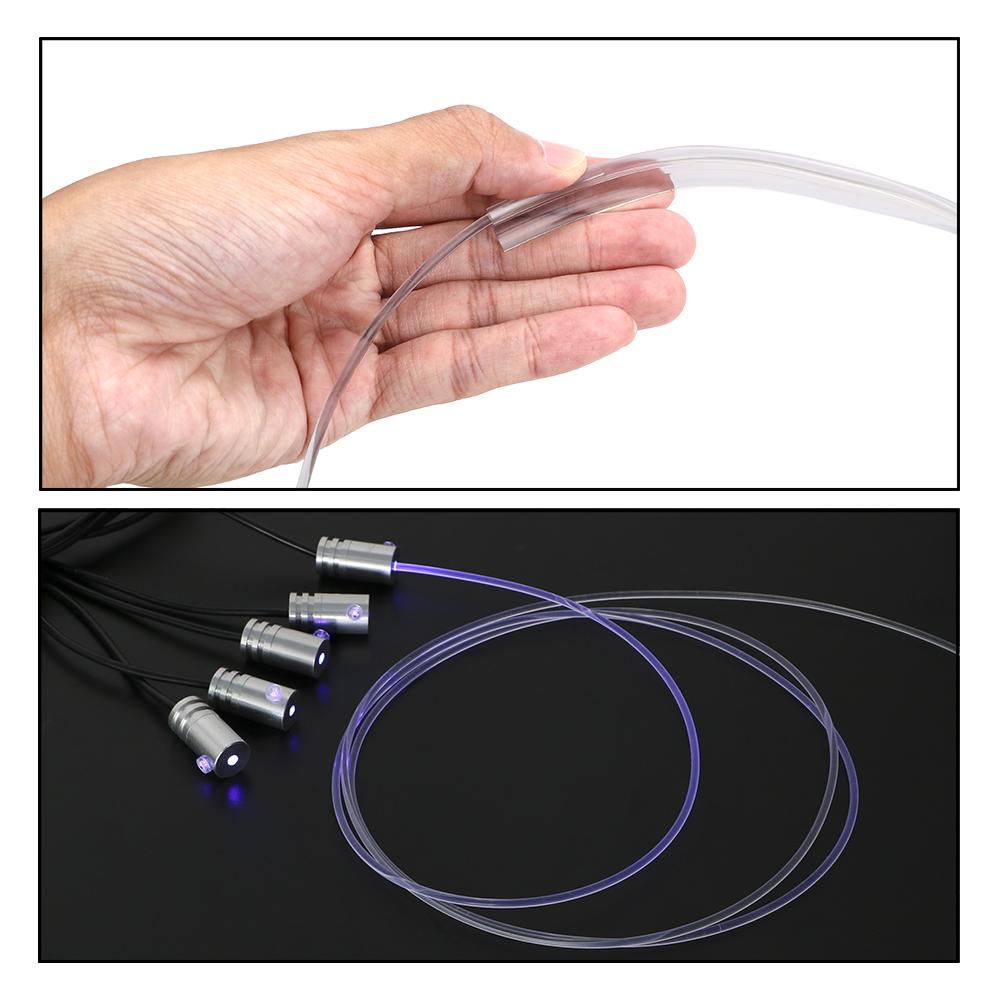 App Control Remote Control Fiber Optic Atmosphere Lamps Auto Decorative Light 6 Meter Car Interior Light RGB
