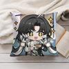 Jianxin Cute Wuthering Waves Cushion Cover Silky Short Plush Invisible Zipper Dustproof Sofa Pillow Case For Home Decor