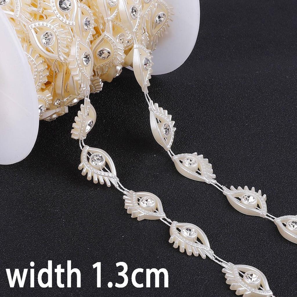 Round Sun Rose Double Pearl Chain for Wedding & DIY Hair Accessories